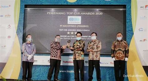 Sucofindo Raih Dua Penghargaan Pada Ajang Top Csr 2020