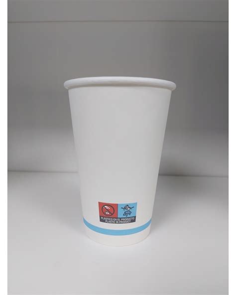 VASO CARTÓN BLANCO 480 ml 16 oz 1 000 Ud Caja