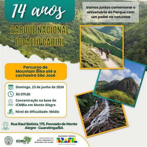 Parque Nacional do Alto Cariri Comemora 14 Anos Pedal até a