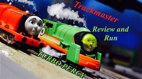 Thomas And Friends Trackmaster Turbo Percy Review And Run Youtube