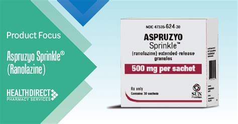 Product Focus Aspruzyo Sprinkle Ranolazine Healthdirect