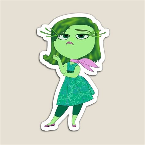 Disgust Sticker For Sale By Vyascreations In 2024 Disney Sticker Disgust Inside Out