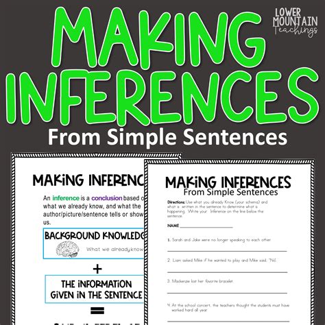 Making Inferences From Simple Sentences And A Challenge Made By Teachers