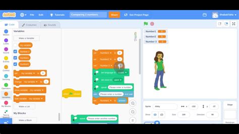 Scratch Comparing 3 Numbers In Scratch Youtube