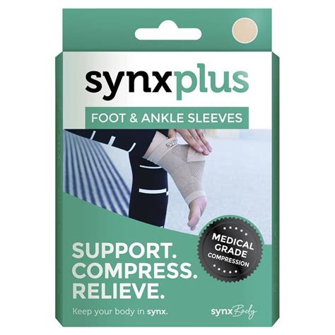 Buy Synxplus Foot Ankle Sleeve Nude Small Online At Chemist Warehouse