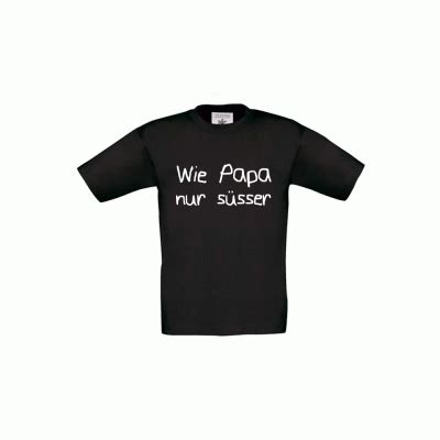 tbeprint T Shirt Wie Papa nur süßer