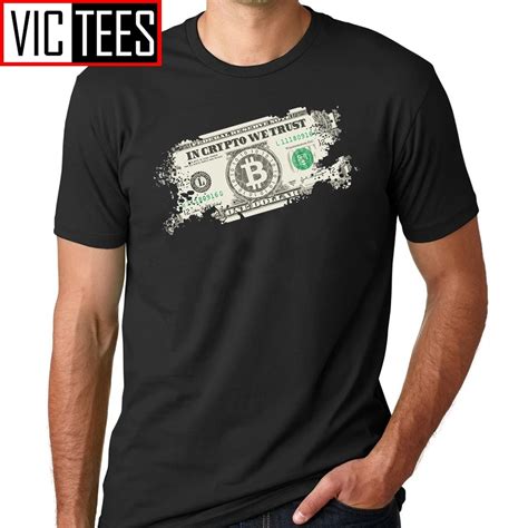 Men Tee Shirt In Crypto We Trust Bitcoin Us Dollars Vintage