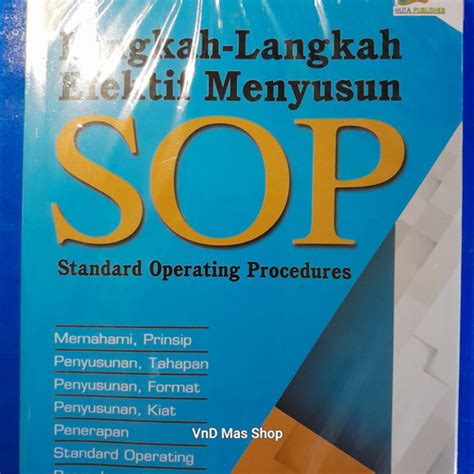 Jual Langkah Langkah Efektif Menyusun SOP Jakarta Barat VnD Mas