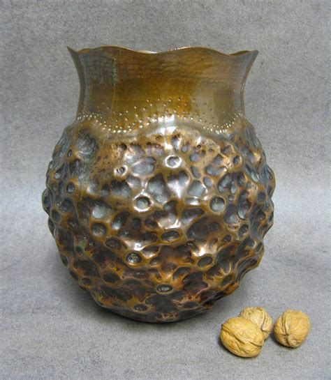 Cache Pots Ananas En Cuivre Art D Co Sign Jean Goardere