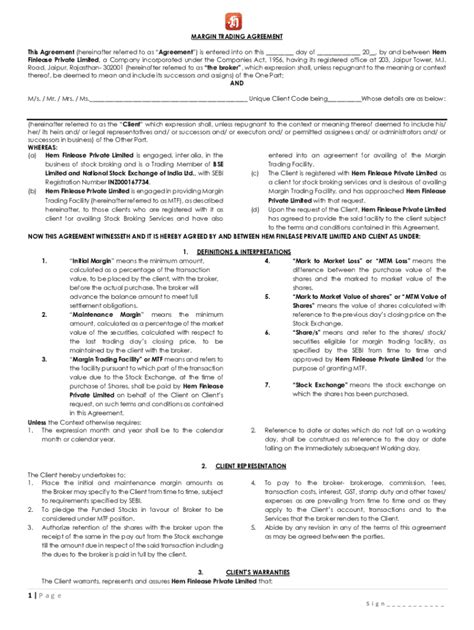 Fillable Online Ann Margin Trading Agreement Model Fax Email Print