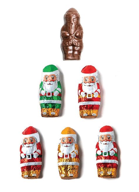 Solid Milk Chocolate Santa Candy