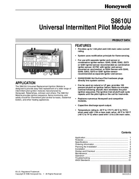 Honeywell S U User Manual