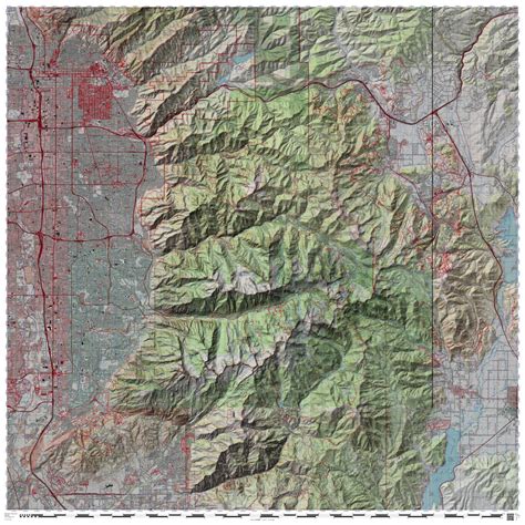 Wasatch Front Mountains Ski Areas And Trails Map By Davenally Avenza Maps