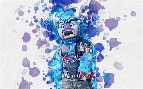 Billy Buffalo Mascot Buffalo Bills Art Nfl Usa Buffalo Bills Mascot ...