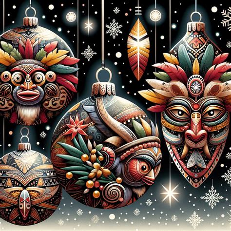 Papua New Guinea Christmas Ornaments Wallpaper Ai Art Generator