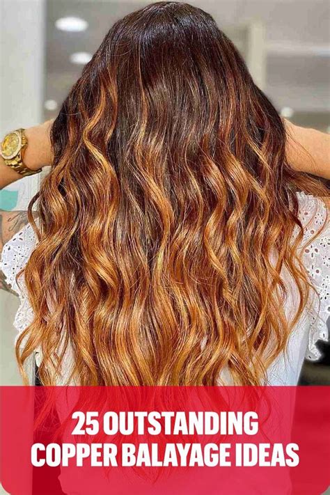 Brown To Copper Balayage Blonde Ombre Sombre Hair Brunette Copper Balayage Brunette Gold