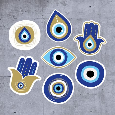 Evil Eye Sticker Turkish Evil Eye Protection Symbol Vinyl Waterproof ...