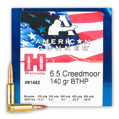 Bulk 6 5 Creedmoor Ammo For Sale 140 Grain Hpbt Ammunition In Stock By Hornady American Gunner