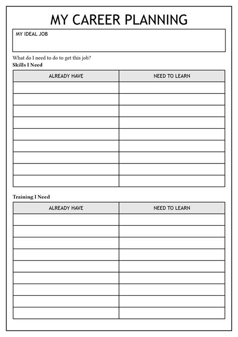 Free Printable Career Day Worksheets