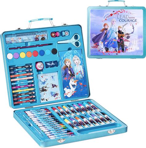 Disney Frozen Valigetta Colori Set Da Disegno Pezzi Kit Per