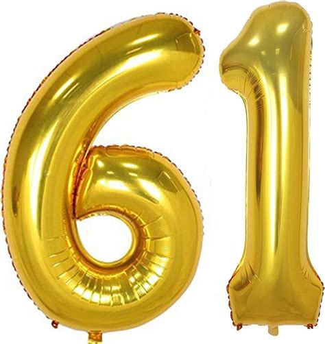 Amazon Inch Gold Foil Helium Jumbo Digital Number Balloons