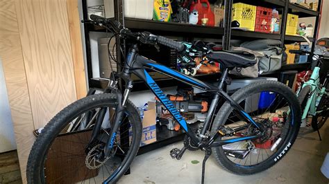 Black And Blue Northrock Xc27 21 Speed Front Suspension Mountain Bike