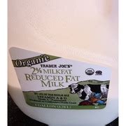 Trader Joe S Reduced Fat Milk Organic Vitamins A D Calories