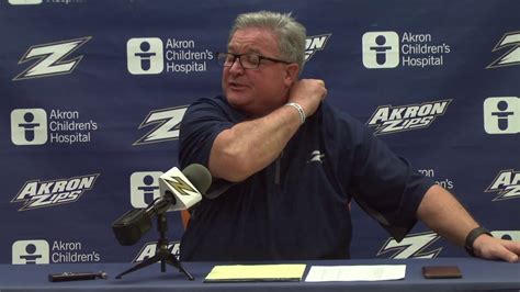 Akron Zips Football Coach Bowden Press Conference 112717 Youtube