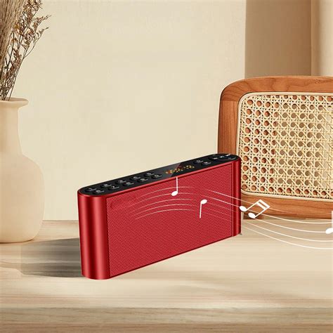 Bluetooth Audio Two Built-in Speakers HiFi Sound Quality Portable Subwoofer Wireless Radio ...