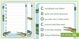 Tiger Acrostic Poem Example (teacher made) - Twinkl