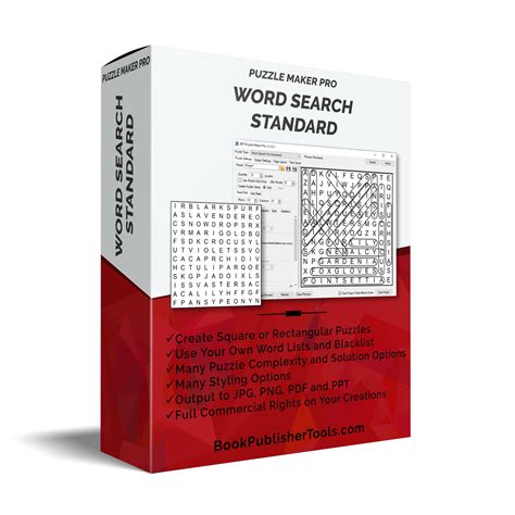 Puzzle Maker Pro Word Search Standard BookPublisherTools