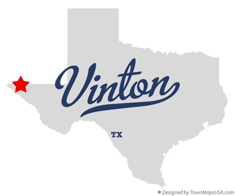 Map Of Vinton Tx Texas