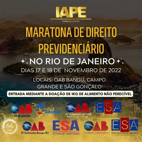 1ª Maratona de Direito Previdenciário do Rio de Janeiro OAB BANGU em