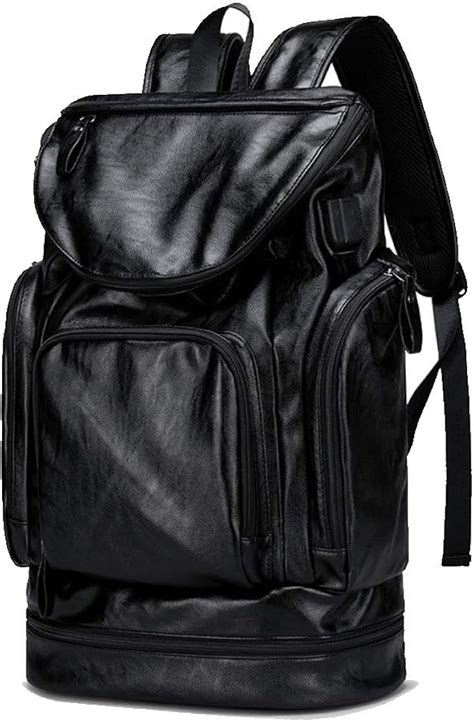 Ljwlch Mochila Para Hombres De Cuero Bolsa De Viaje Moda Moda