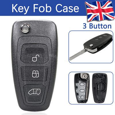 Button Flip Key Case For Ford Transit Connect Mk Remote