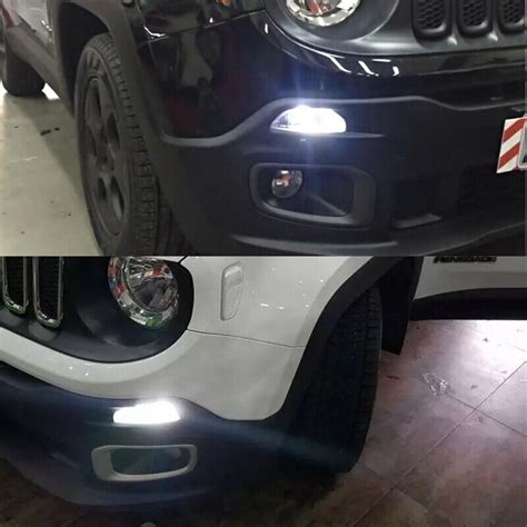 Pcs Xenon White Led Daytime Running Light Drl Bulbs For Jeep Renegade