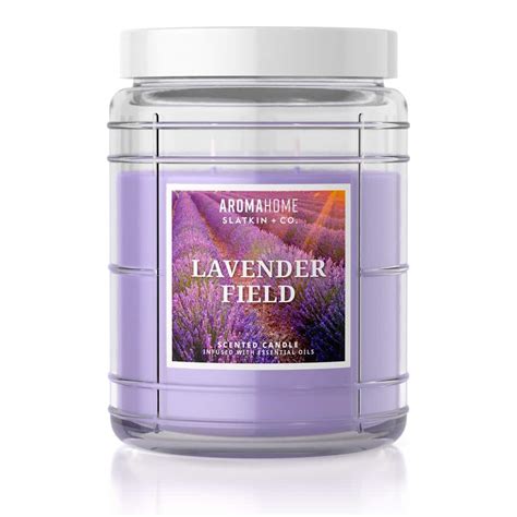 AROMAHOME BY SLATKIN CO 16 Oz Lavender Field Scented Candle Jar 101