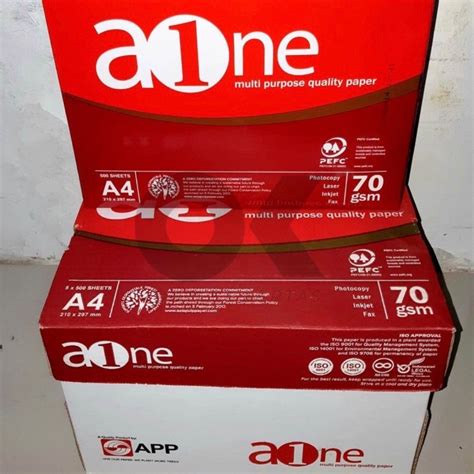 Jual Hvs Aone A4 70gr Per Dus Isi 5 Rim Shopee Indonesia