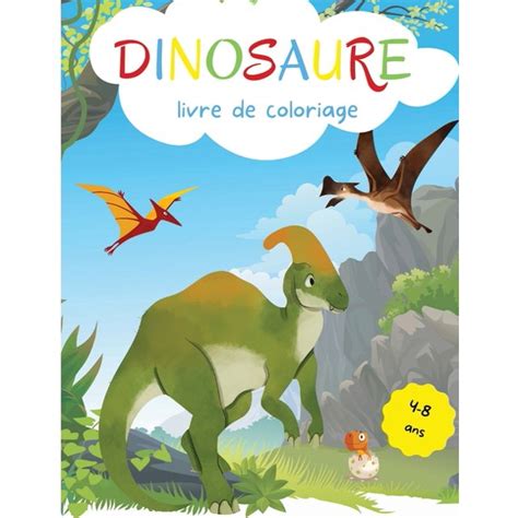 Dinosaures Livre De Coloriage Pour Enfants 4 8 Ans Livre De Coloriage De Dinosaure Pour Les