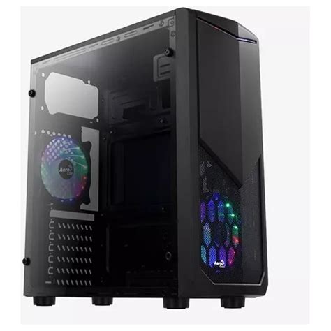 Gabinete Aerocool Tomahawk A Bk V Mid Tower Black Insumos Acuario