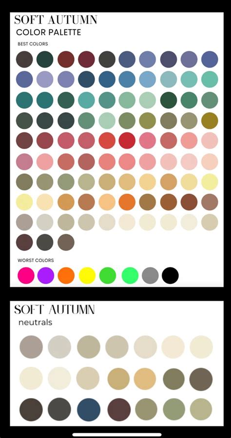 The Color Palette For Soft Autumn