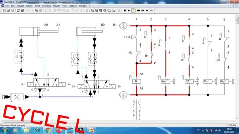 Cycle L électropneumatique A B B A YouTube