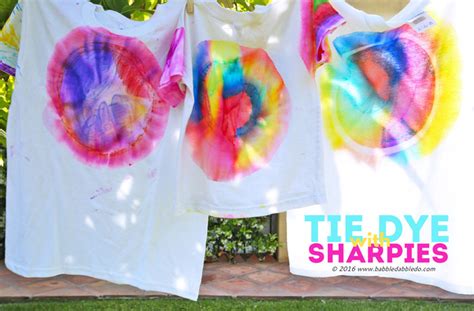 Tie Dye Shirts Using Sharpie Markers