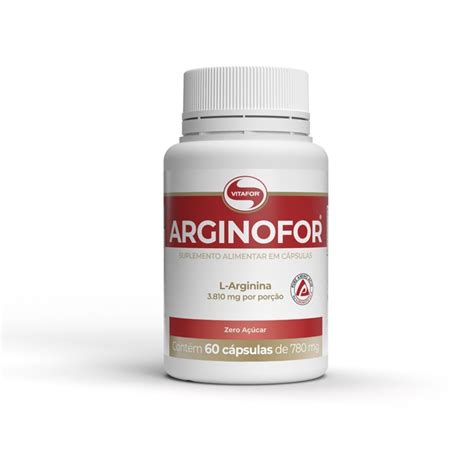 Arginofor 500mg 60 Cápsulas Vitafor Corpo Suplemento Loja de