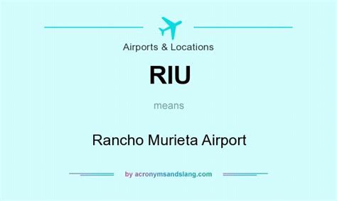 Riu Rancho Murieta Airport In Airports And Locations By