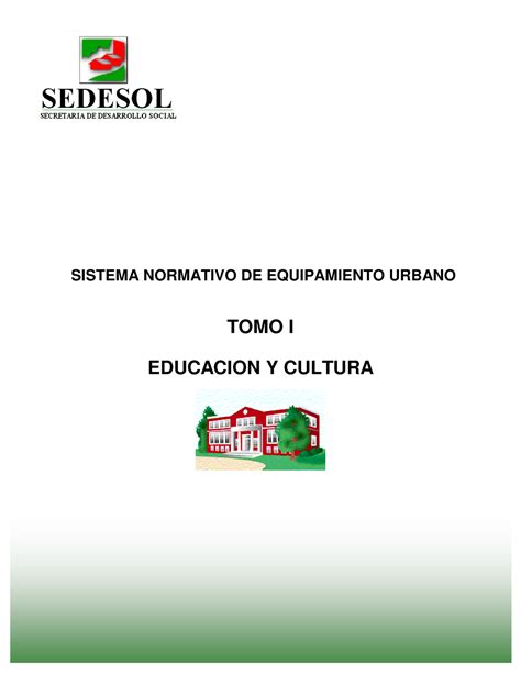 Sistema Normativo De Equipamiento Urbano Sedesol Sistema Normativo