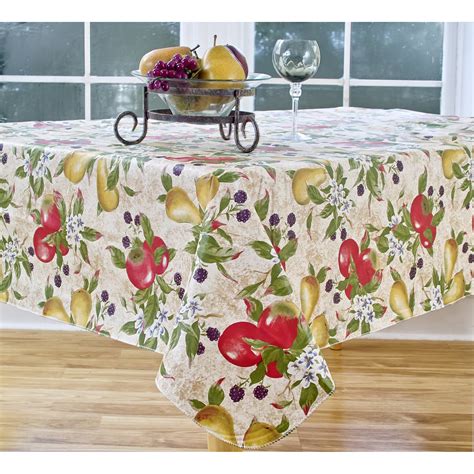 Elrene Home Fashions Everyday Fruits 70" Round Vinyl Tablecloth & Reviews | Wayfair.ca