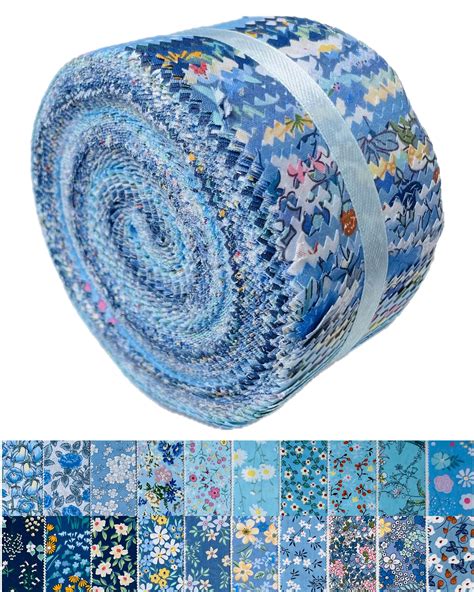 Jelly Roll Fabric 20 Assorted Floral Prints 100 Cotton