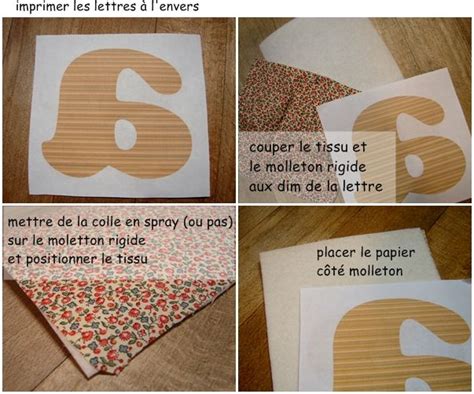 Tutoriels photographies art et créations Sewing Letters Diy Bebe