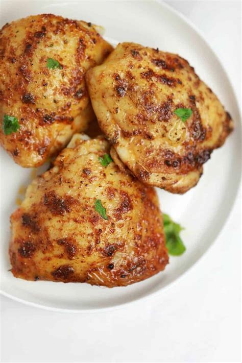 Oven Baked Bone In Chicken Thighs Recipe Recipe Vibes